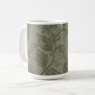 Serene Sage Green   Fettformatige Botanische Anwei Kaffeetasse