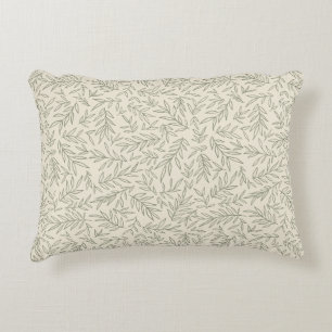 Serene Sage Green Gentle Leaf Whisper Minimalist Dekokissen