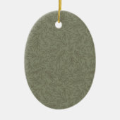 Serene Sage Green | Tiefwald Calm Tone-on-Tone Keramik Ornament (Vorne)