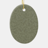 Serene Sage Green | Tiefwald Calm Tone-on-Tone Keramik Ornament (Hinten)