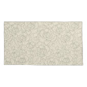 Serene Sage Green | Vintage Blossom Rose Kissenbezug (Rückseite)