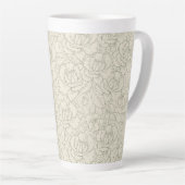 Serene Sage Green | Vintage Blossom Rose Milchtasse (Rechte Ecke)