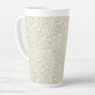 Serene Sage Green   Vintage Blossom Rose Milchtasse