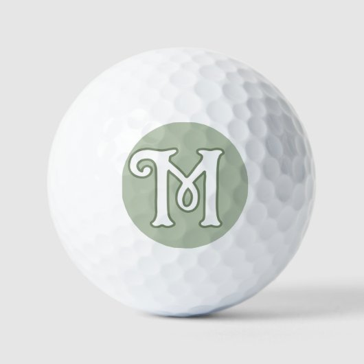 Serene Sage Monogram Golfball (Vorderseite)