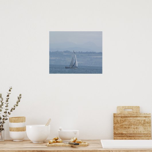 Serene Sailboat Poster (Küche)