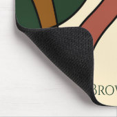 Serene Savanna Gentle Abstract Earthy Monogram Mousepad (Ecke)