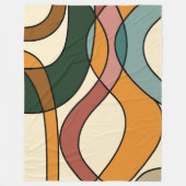 Serene Savanna Gentle Abstract Modern Earthy  Fleecedecke (Vorderseite)