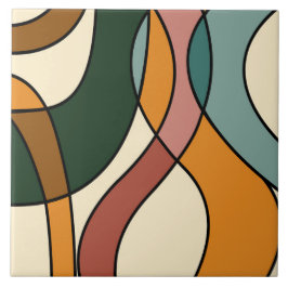 Serene Savanna Gentle Abstract Modern Earthy  Fliese