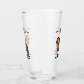 Serene Savanna Kind Lion Abstract Modern Art Glas (Links)