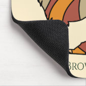 Serene Savanna Kind Lion Abstract Monogram Mousepad (Ecke)