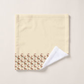 Serene Savanna Kind Lion Abstract Pattern Bath  Badhandtuch Set (Waschlappen)