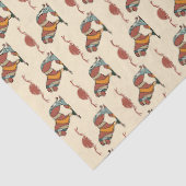 Serene Savanna Kind Lion Abstract Pattern Seidenpapier (Detail)