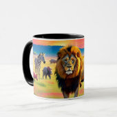 "Serene Savanna Safari" Tasse (Vorderseite Links)
