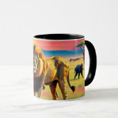 "Serene Savanna Safari" Tasse (VorderseiteRechts)