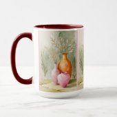 Serene Schiffe | Orange & Pink Art Tasse (Links)