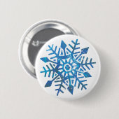 Serene-Schneeflocken Button (Vorne & Hinten)