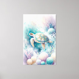 Serene Sea Turtle Decor Leinwanddruck