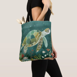 Serene Sea Turtle: Unterwasseroase Tasche