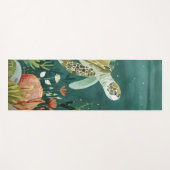 Serene Sea Turtle: Unterwasseroase Yogamatte (Vorderseite (Horizontal))
