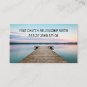 SERENE See mit Dock Kirche San Salvatore - der Zuc Visitenkarte (Vorderseite)