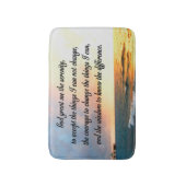 SERENE SERENITY PRAYER SUNRISE FOTO DESIGN BADEMATTE (Vorderseite Vertikal)