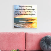 SERENE SERENITY PRAYER SUNRISE FOTO DESIGN LEINWANDDRUCK (Insitu (Wohnzimmer))