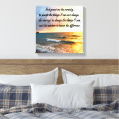 SERENE SERENITY PRAYER SUNRISE FOTO DESIGN LEINWANDDRUCK (Insitu (Schlafzimmer))
