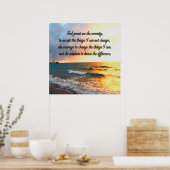 SERENE SERENITY PRAYER SUNRISE FOTO DESIGN POSTER (Küche)