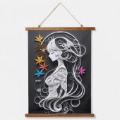 Serene Serenity Wandteppich Mit Holzrahmen (Vorderseite)