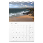 Serene Shores 2025 Calendar Eine Seite klein Kalender (Mär 2026)