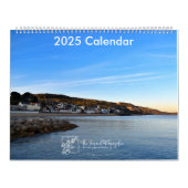 Serene Shores 2025 Kalender zwei Seiten groß (Titelbild)