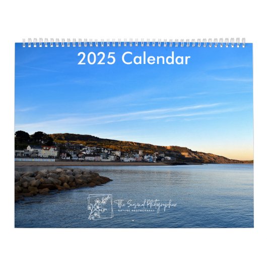 Serene Shores 2025 Kalender zwei Seiten groß (Titelbild)