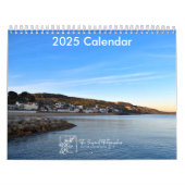 Serene Shores 2025 Kalender zwei Seiten Medium (Titelbild)
