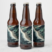 Serene Shores Bierflaschenetikett (Flaschen)