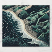 Serene Shores Bierflaschenetikett (Einzelnes Label)