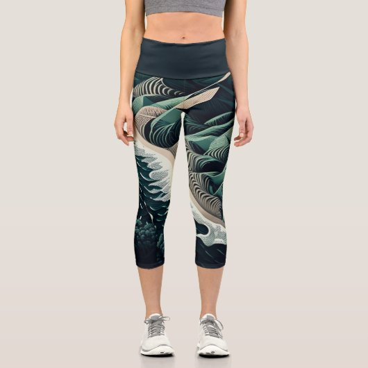 Serene Shores Capri Leggings (Vorderseite)