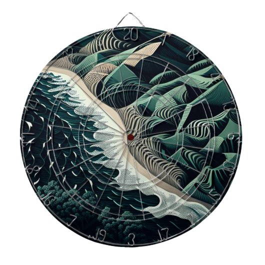 Serene Shores Dartscheibe (vorne)