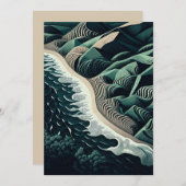 Serene Shores Feiertagskarte (Vorne/Hinten)