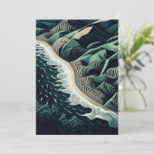 Serene Shores Feiertagskarte (Stehend Vorderseite)