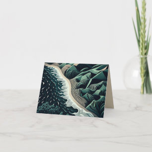 Serene Shores Feiertagskarte