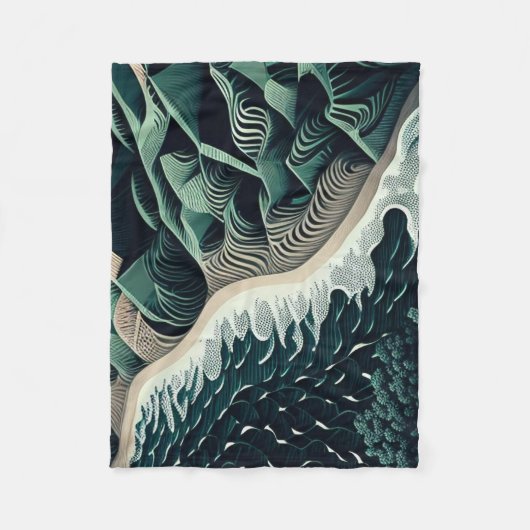 Serene Shores Fleecedecke (Vorderseite)