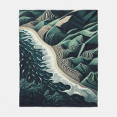 Serene Shores Fleecedecke (Vorderseite)