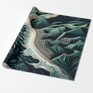 Serene Shores Geschenkpapier