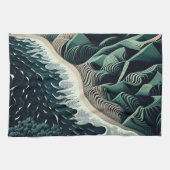 Serene Shores Geschirrtuch (Horizontal)