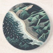 Serene Shores Getränkeuntersetzer (Vorne)