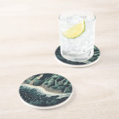 Serene Shores Getränkeuntersetzer (Seite)