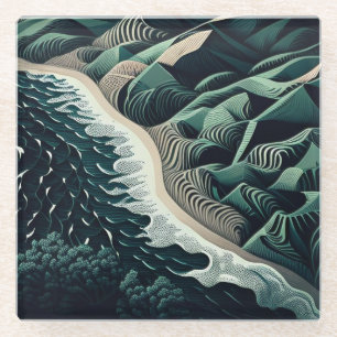 Serene Shores Glasuntersetzer