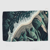 Serene Shores Golfhandtuch (Horizontal)