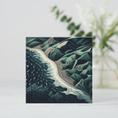 Serene Shores Karte (Stehend Vorderseite)