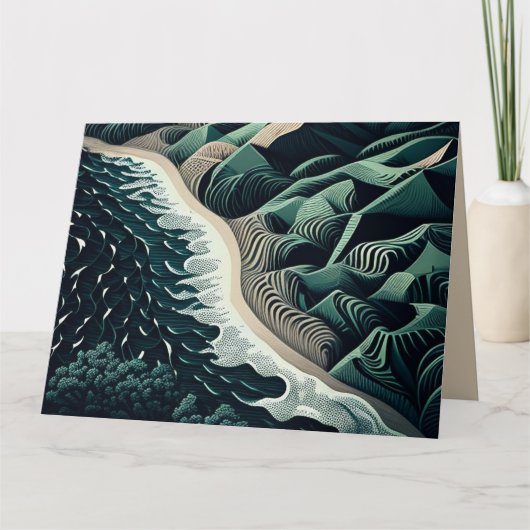 Serene Shores Karte (Vorderseite)